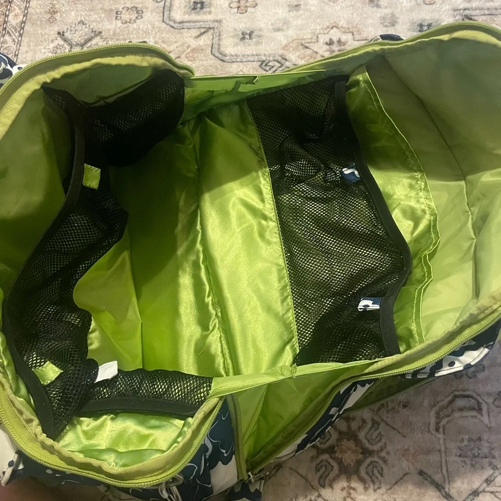 Ju-Ju-Be Cobalt Blossom Diaper Bag Perfect for Twin Mamas!